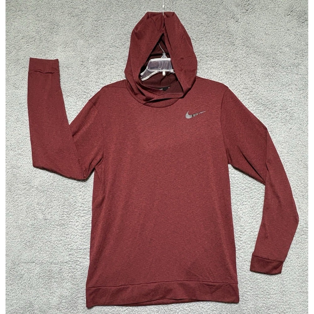 NWT Nike Women's XS Legend Dri-fit Training‎ Hoodie Heather Maroon 902098-653
